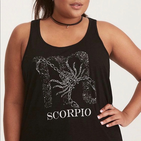 torrid Tops - 🚫SOLD Torrid Black Zodiac Scorpio Tank Top 🦂